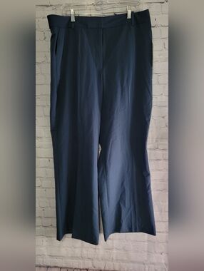 Worthington Women's Navy Wide-Leg Pants NWT 16 P